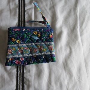 Vera Bradley Discontinued Blue Bird Pattern Coin Purse